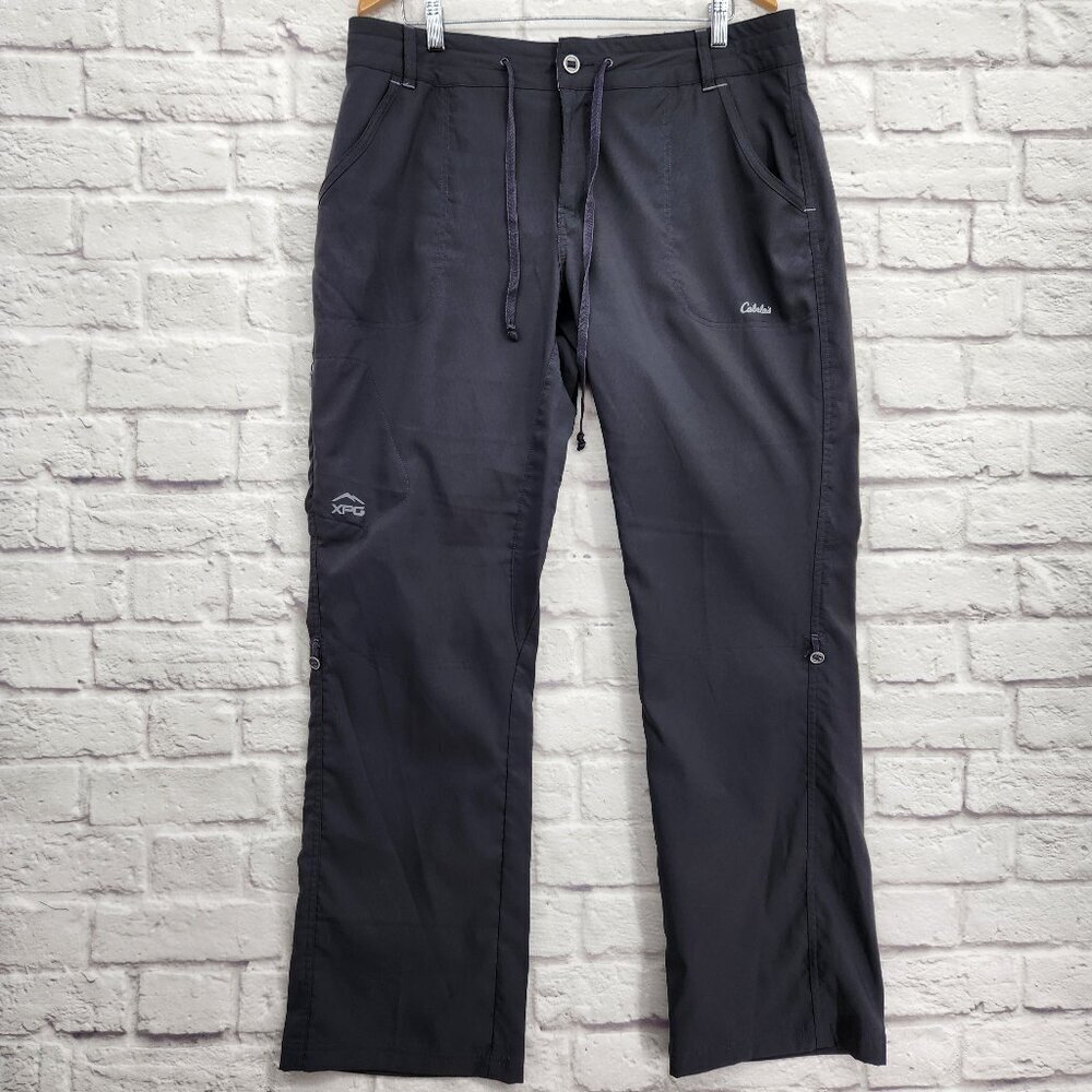 Cabela's XPG Women's Cool Phase Black Grey Size 14 Convertible Pants Gorpcore